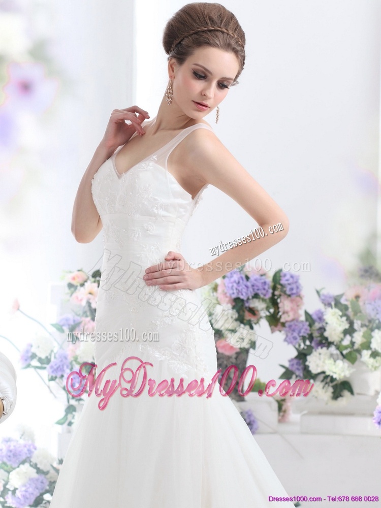2016 Elegant A Line Wedding Dress with Lace
