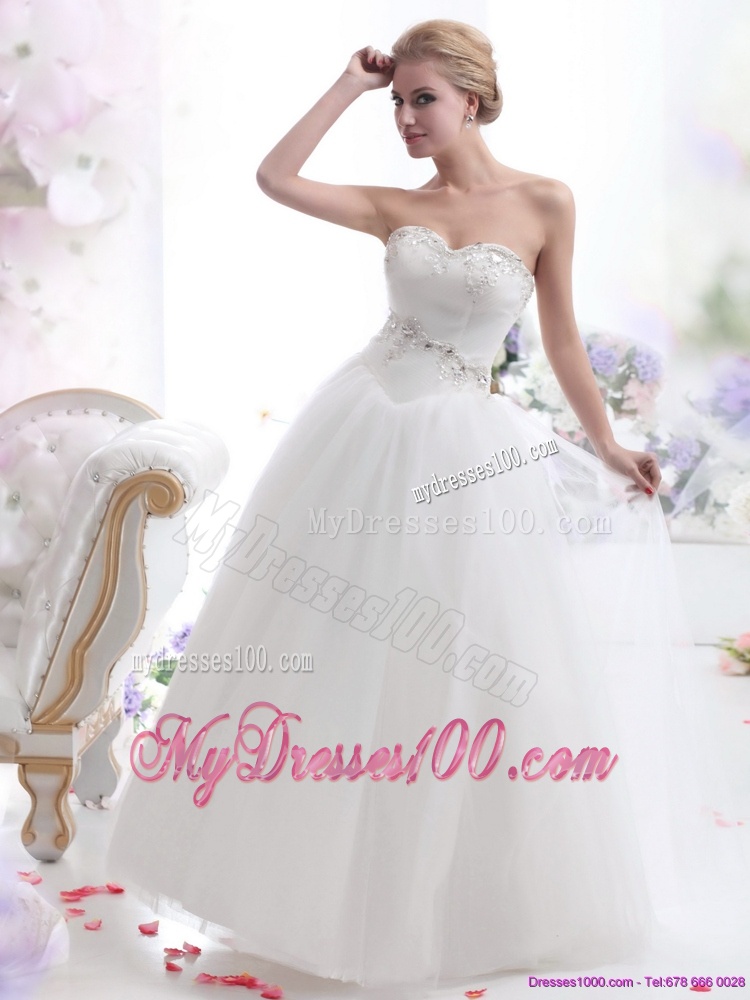 2016 Fashionable Sweetheart Wedding Dress with Paillette