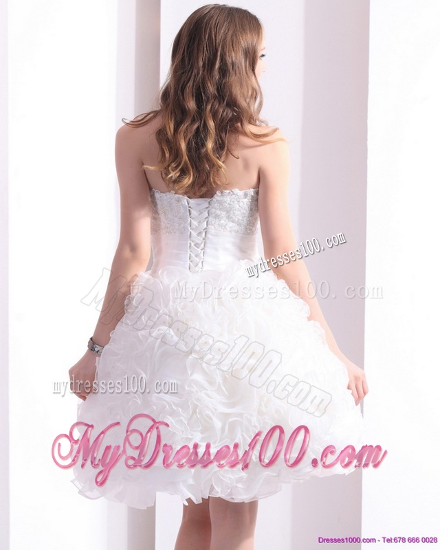 2016 New Style Sweetheart Wedding Dress with Lace and Ruffles