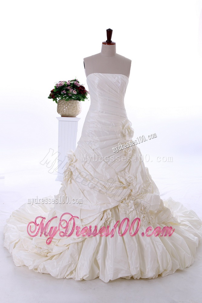 Most Popular A Line Strapless Wedding Dresses