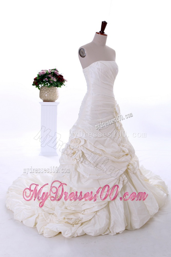 Most Popular A Line Strapless Wedding Dresses
