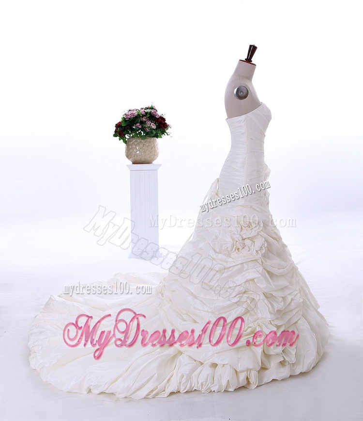 Most Popular A Line Strapless Wedding Dresses