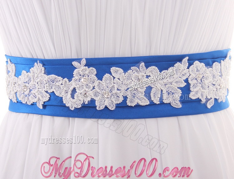 Perfect Empire Strapless Wedding Dresses with Belt and Bowknot