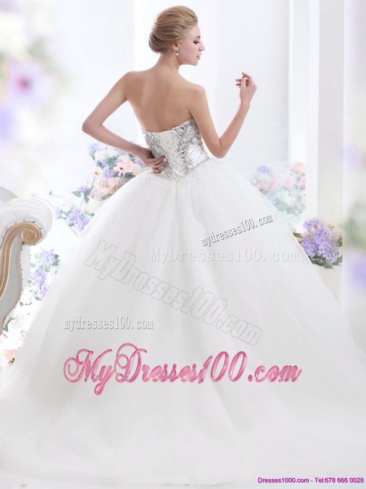 Wonderful 2016 Beading and Appliques Wedding Dresses