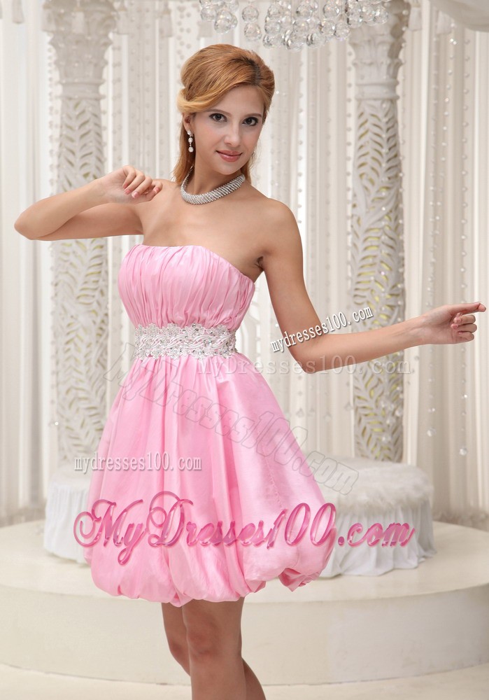 Appliques Bodice Sash with Beading Prom Dress For Formal Evening