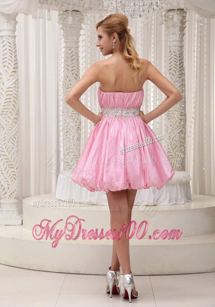 Appliques Bodice Sash with Beading Prom Dress For Formal Evening