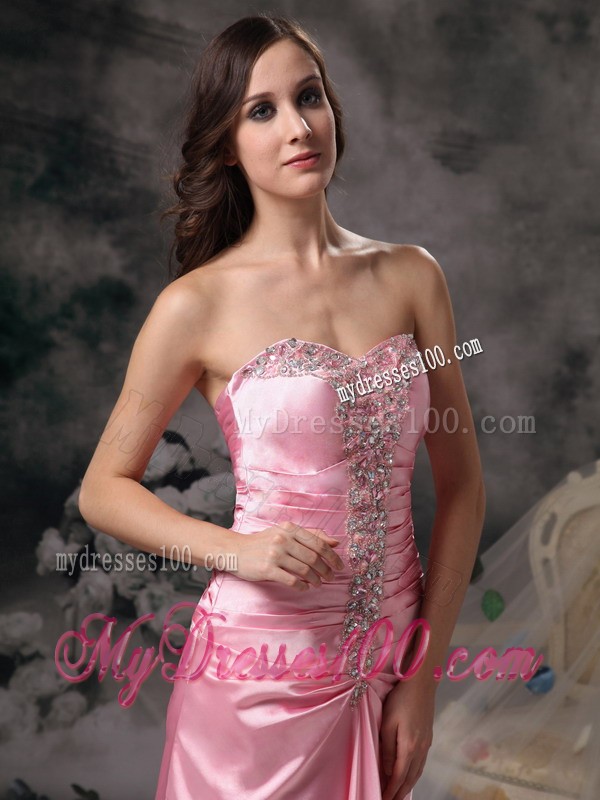 2013 Rose Pink Empire Prom / Evening Dress Sweetheart Brush Train