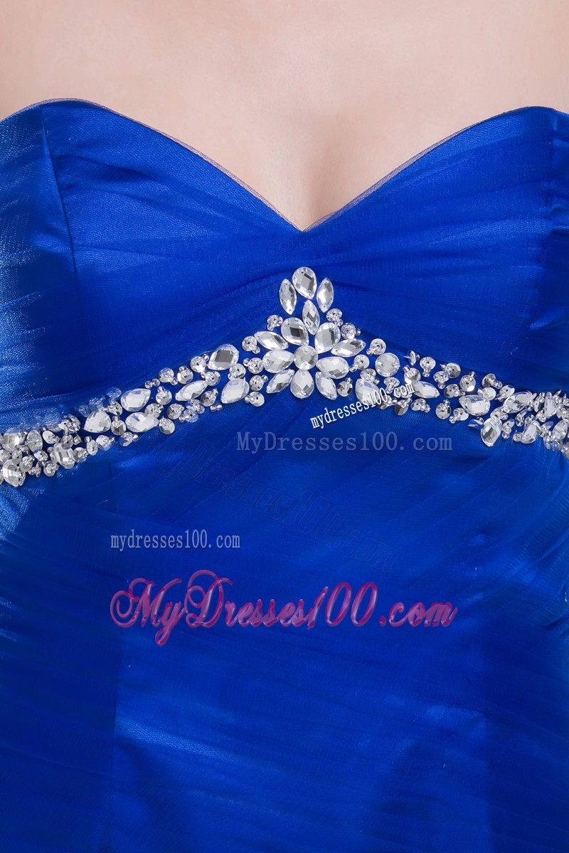Mermaid Sweetheart Hand Flowers Long Ruching Evening Dresses
