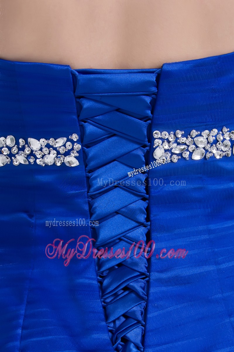 Mermaid Sweetheart Hand Flowers Long Ruching Evening Dresses