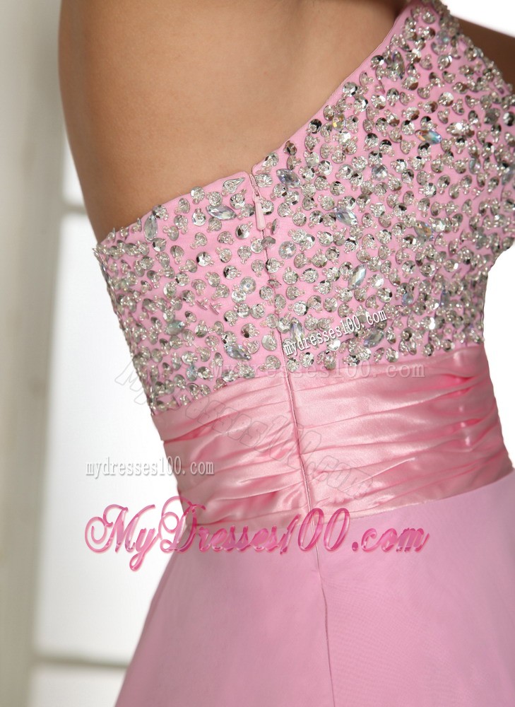 Baby Pink Sweetheart Beaded Decorate For 2013 Prom Evening Dress