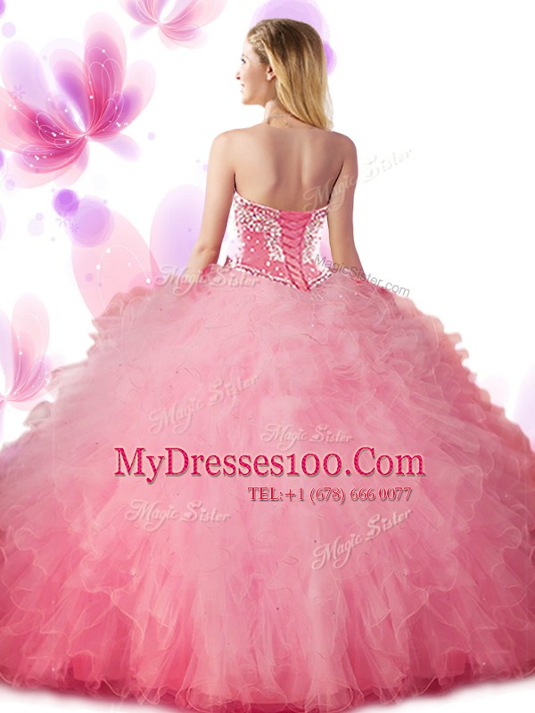 Floor Length Lace Up 15 Quinceanera Dress Apple Green for Military Ball and Sweet 16 and Quinceanera with Beading and Ruffles