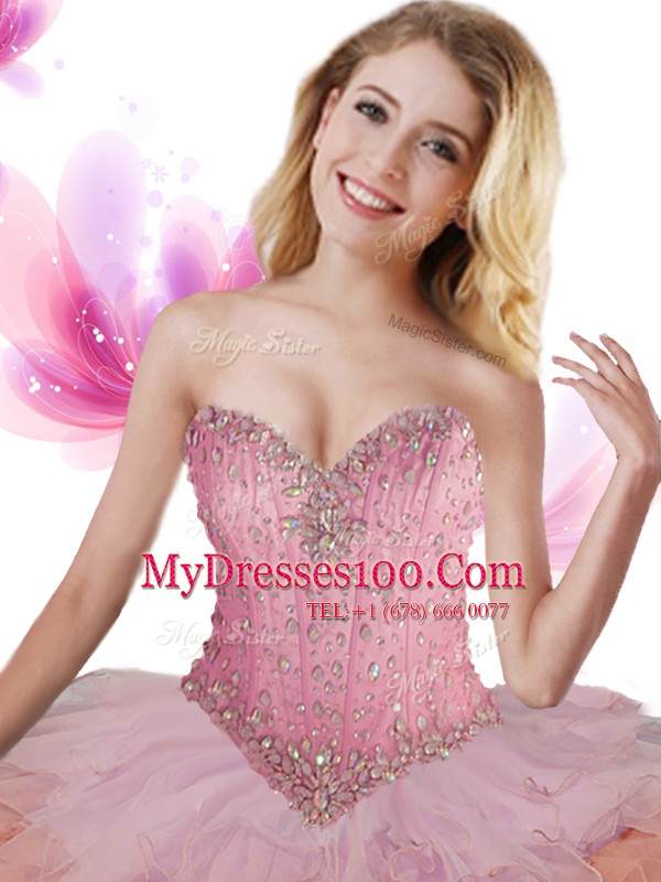 Perfect Multi-color Sleeveless Tulle Lace Up Sweet 16 Dress for Military Ball and Sweet 16 and Quinceanera