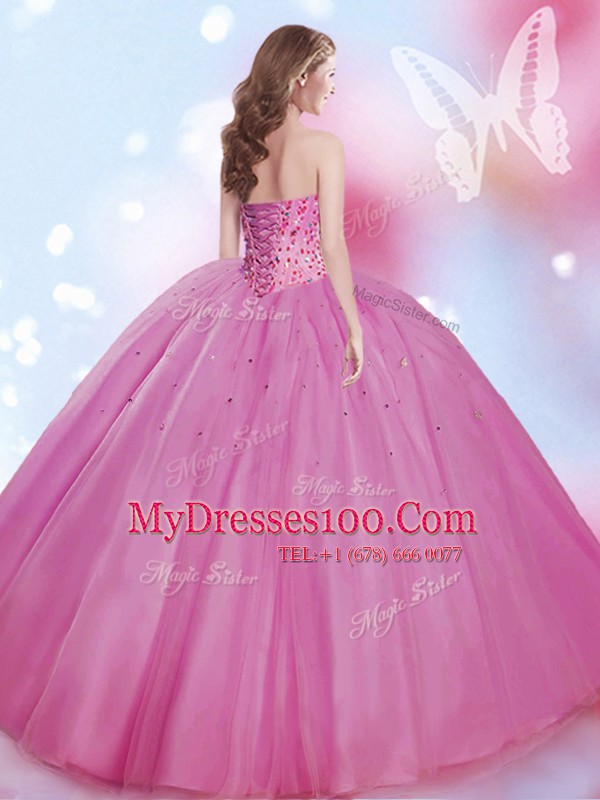 Inexpensive Lilac Quinceanera Dresses Military Ball and Sweet 16 and Quinceanera and For with Beading Sweetheart Sleeveless Lace Up