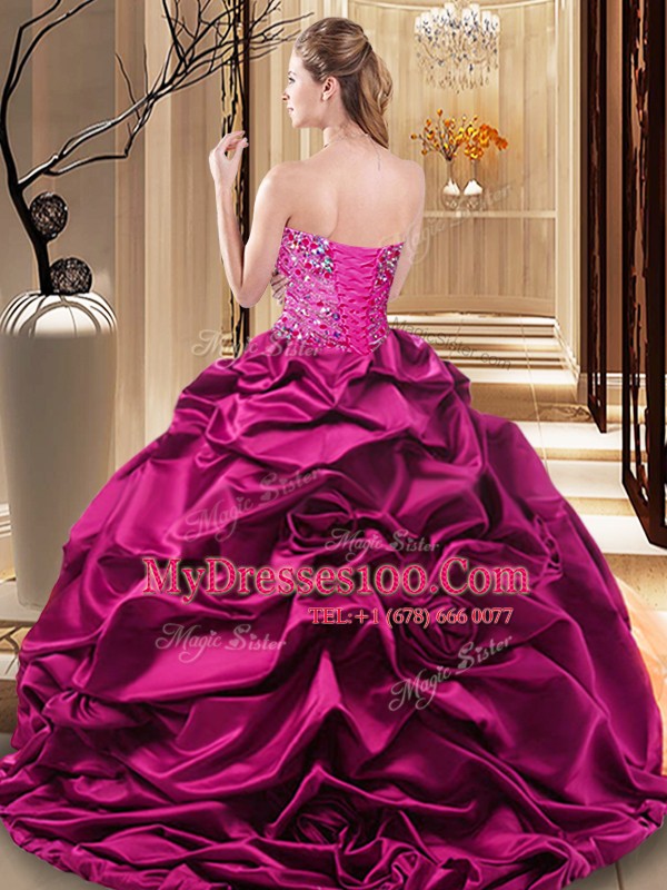 Floor Length Lace Up Quinceanera Dress Multi-color for Military Ball and Sweet 16 and Quinceanera with Beading and Ruffles