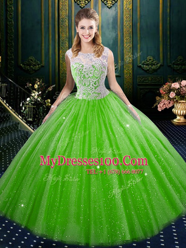 Floor Length Zipper Quinceanera Dresses for Military Ball and Sweet 16 and Quinceanera with Lace