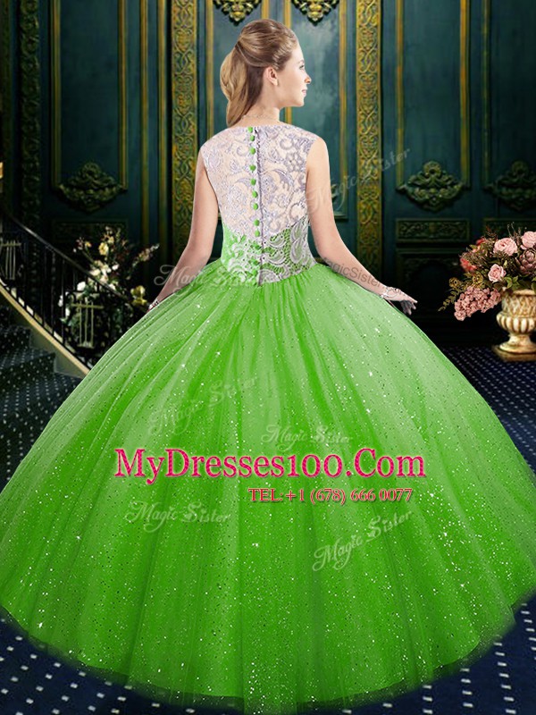 Floor Length Zipper Quinceanera Dresses for Military Ball and Sweet 16 and Quinceanera with Lace