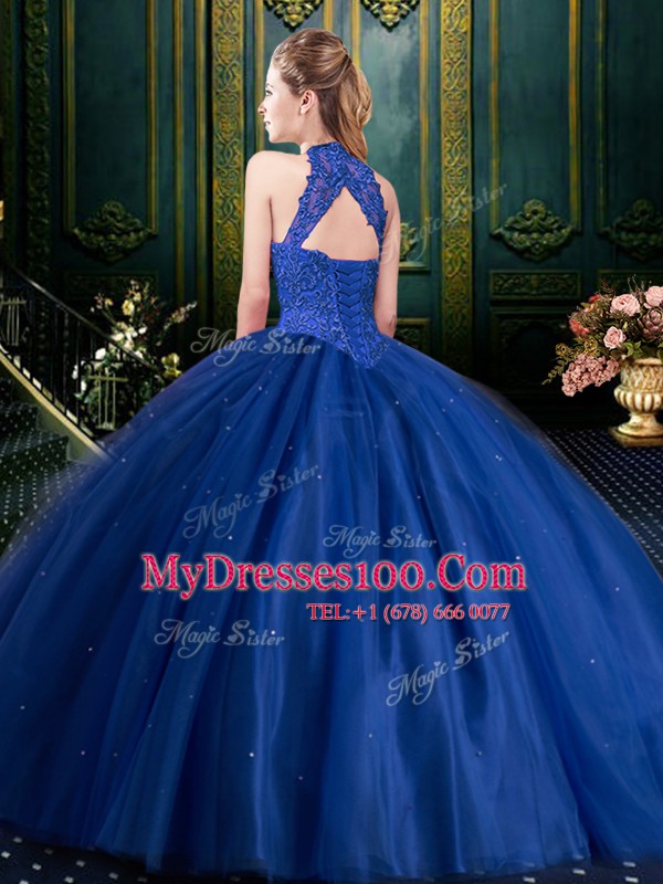 Flirting Burgundy Sleeveless Appliques Floor Length 15 Quinceanera Dress