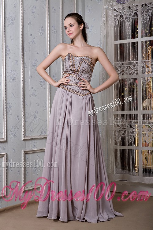Pattern Pleated Strapless Prom Dress for Women the Brand New Style