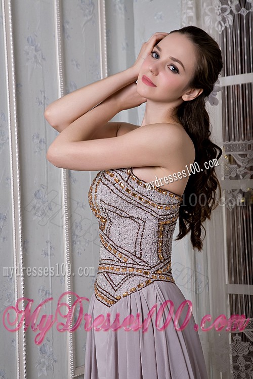Pattern Pleated Strapless Prom Dress for Women the Brand New Style