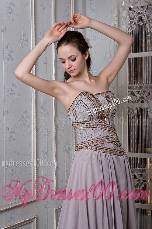 Pattern Pleated Strapless Prom Dress for Women the Brand New Style