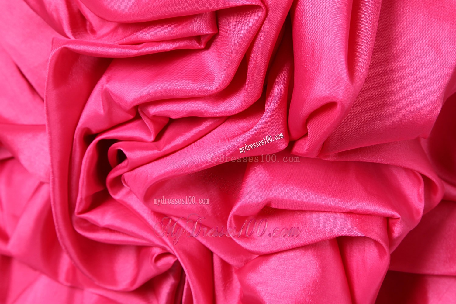 Ruching Sweetheart Prom Dress with Handle Flowers and Rolling Flowers