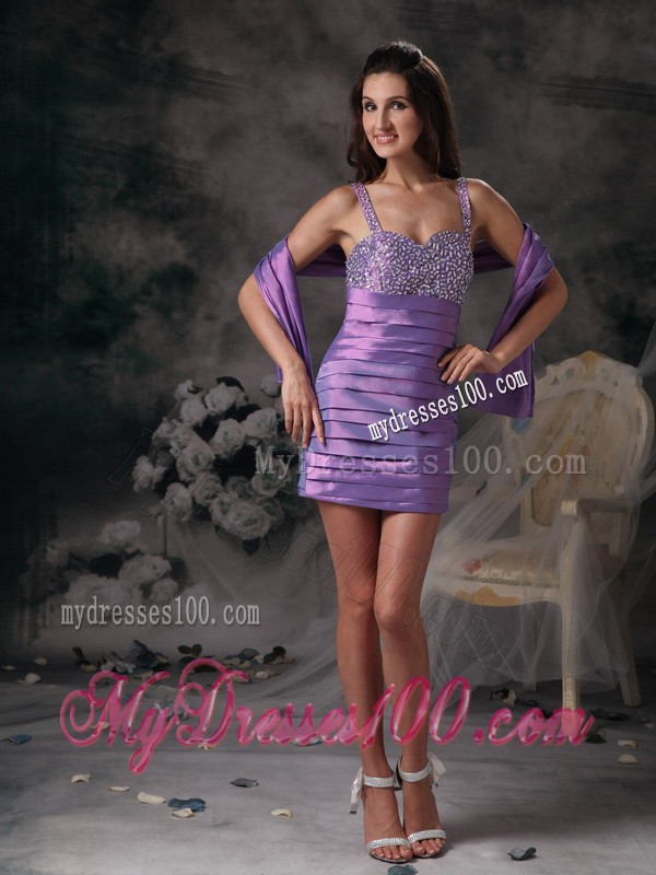 Special Straps Tiers Prom Gown with Wraps and Shining Beadings