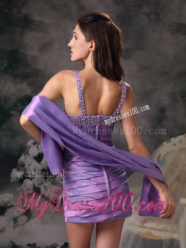Special Straps Tiers Prom Gown with Wraps and Shining Beadings