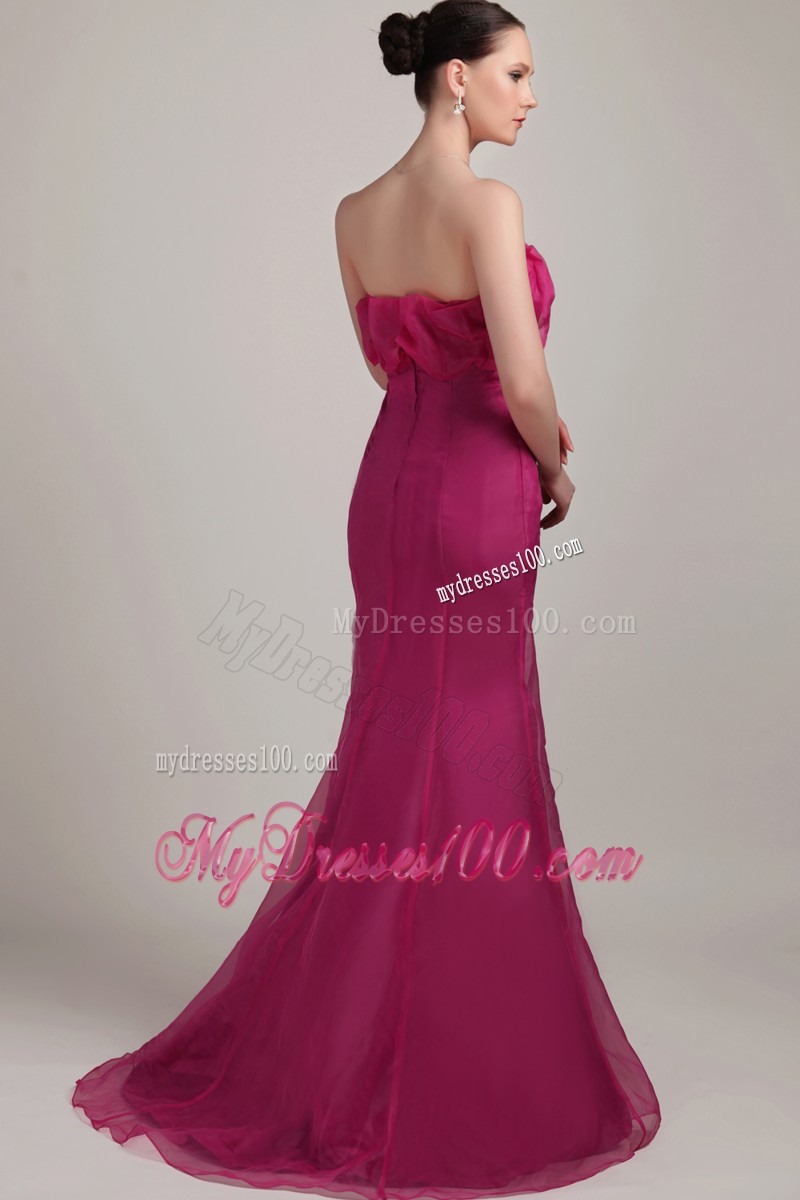 Sexy Mermaid Floor Length Ruffles Prom Party Dresses Zipper-up in Fashion