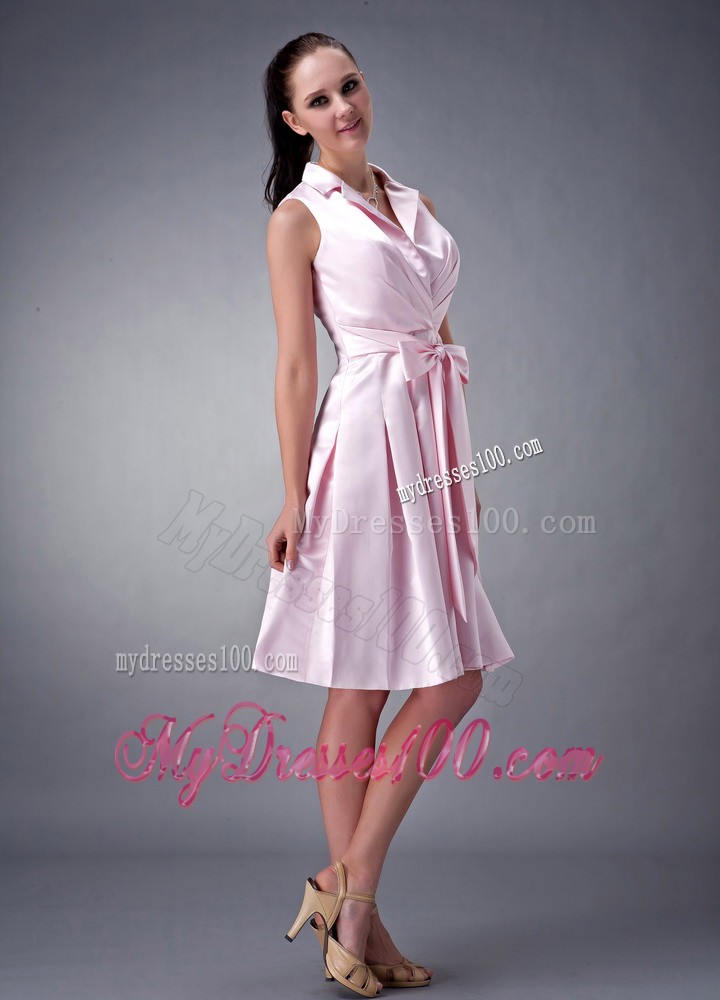 V-neck and Collar Design Neckline Prom Graduation Dress