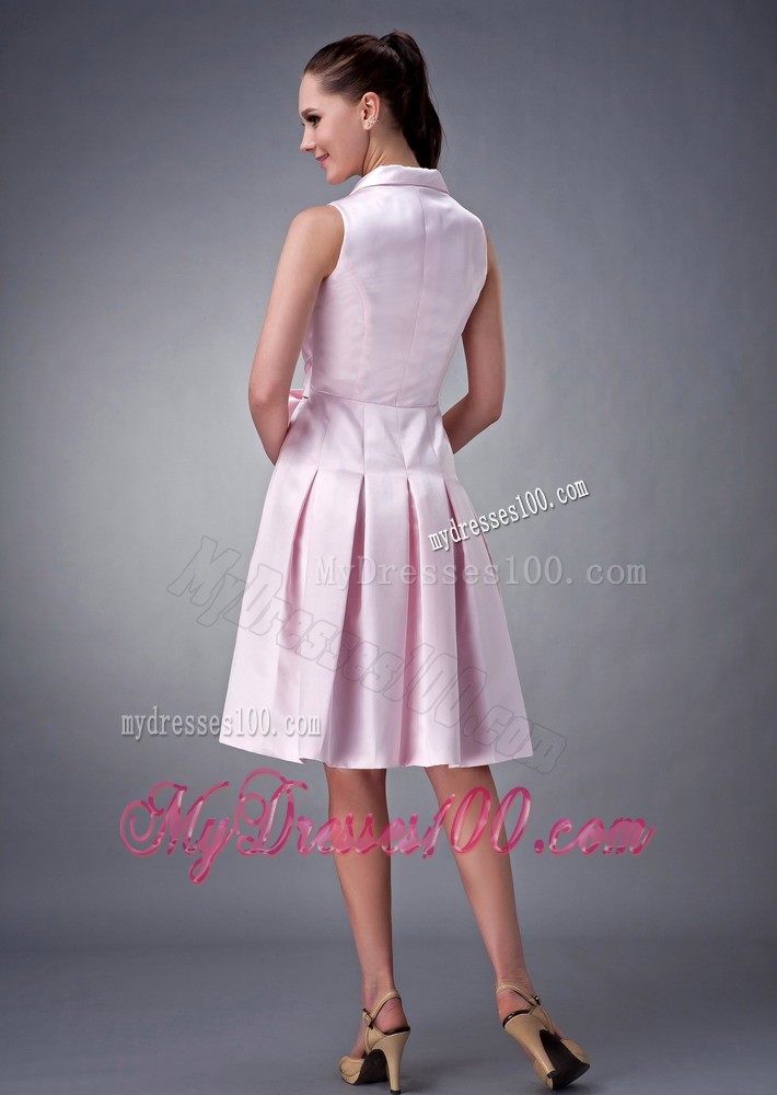 V-neck and Collar Design Neckline Prom Graduation Dress
