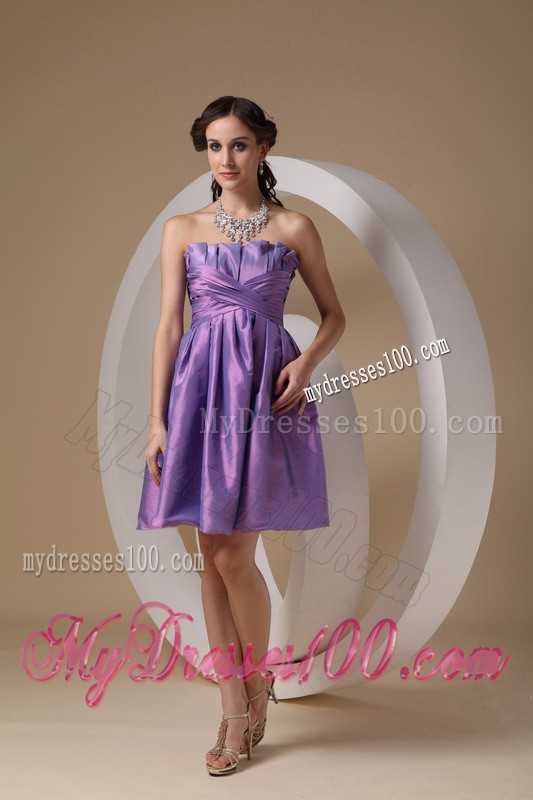 Ruching A-line Prom Homecoming Dress with Mini-length