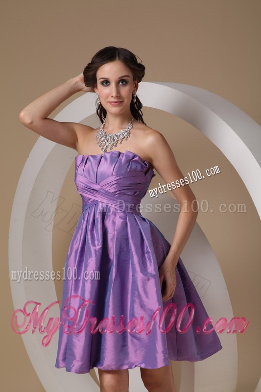 Ruching A-line Prom Homecoming Dress with Mini-length