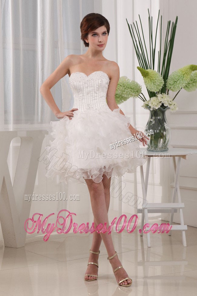 2013 Custom Made Ball Gown White Prom Cocktial Dress With Sweetheart