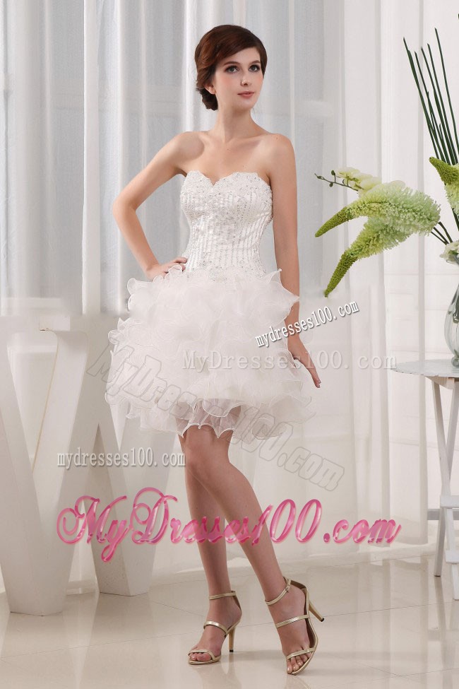 2013 Custom Made Ball Gown White Prom Cocktial Dress With Sweetheart