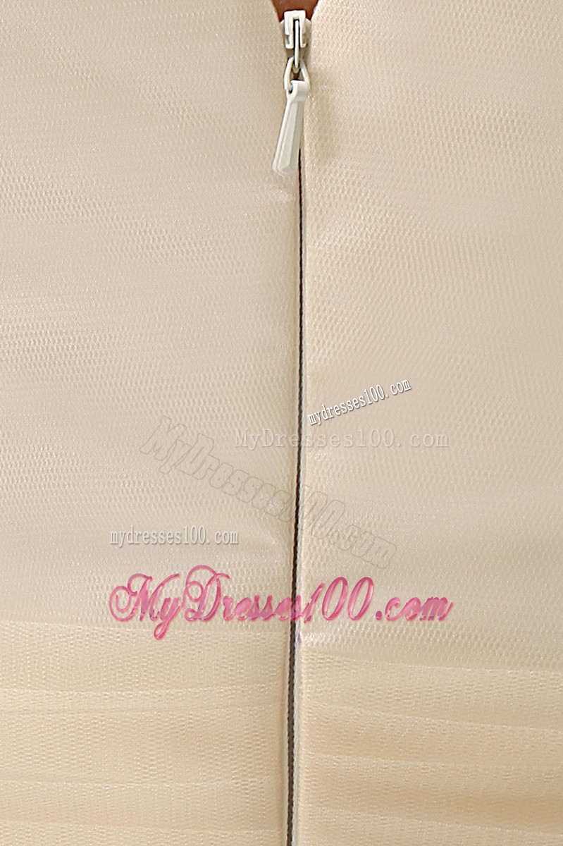 2013 Summer Popular V-neck Short Champagne Cocktail Dress