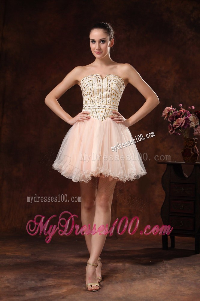 Rhinestones Strapless Mini-length For Club Cocktail Dress Custom Made