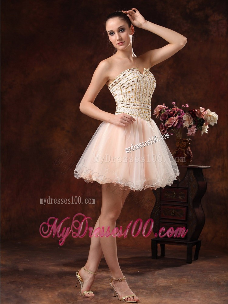 Rhinestones Strapless Mini-length For Club Cocktail Dress Custom Made