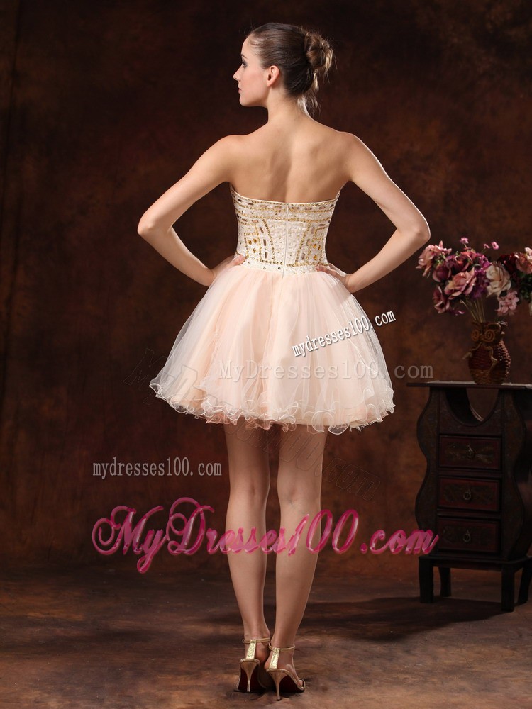 Rhinestones Strapless Mini-length For Club Cocktail Dress Custom Made