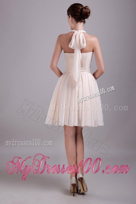 Elegant Empire Halter Knee-length Beading 2013 Summer Cocktail Dress