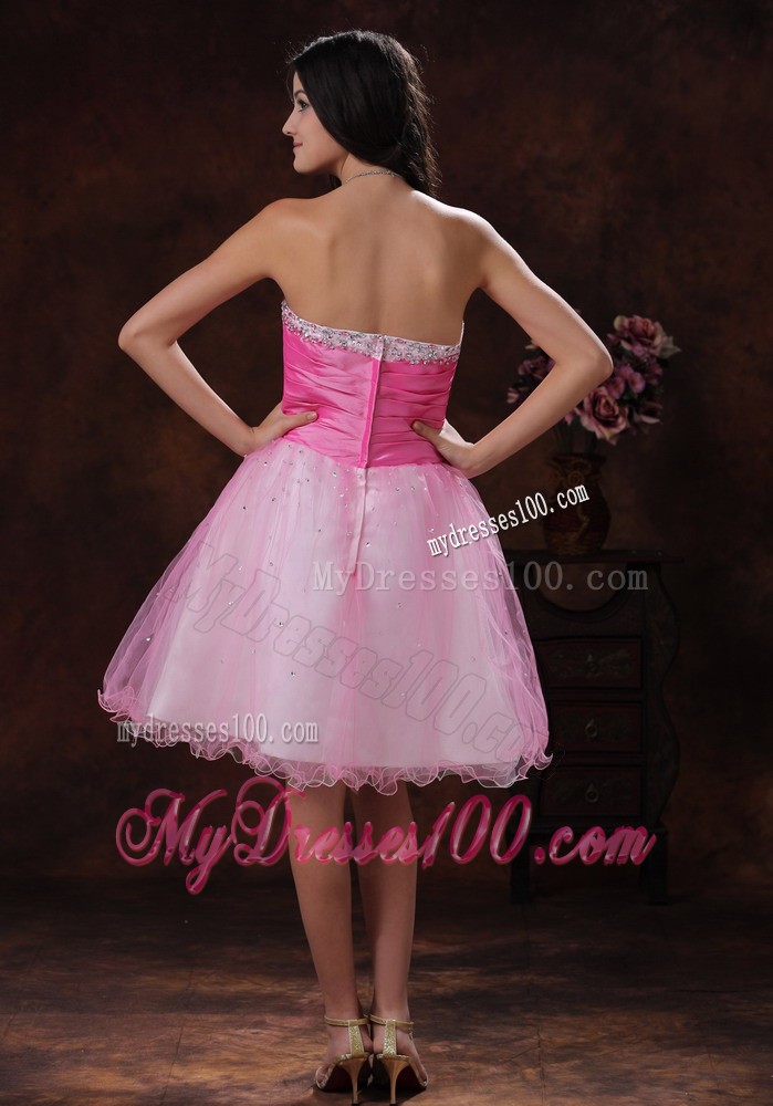Beaded Decorate Multi-color Sweetheart Princess Short Cocktail Dress