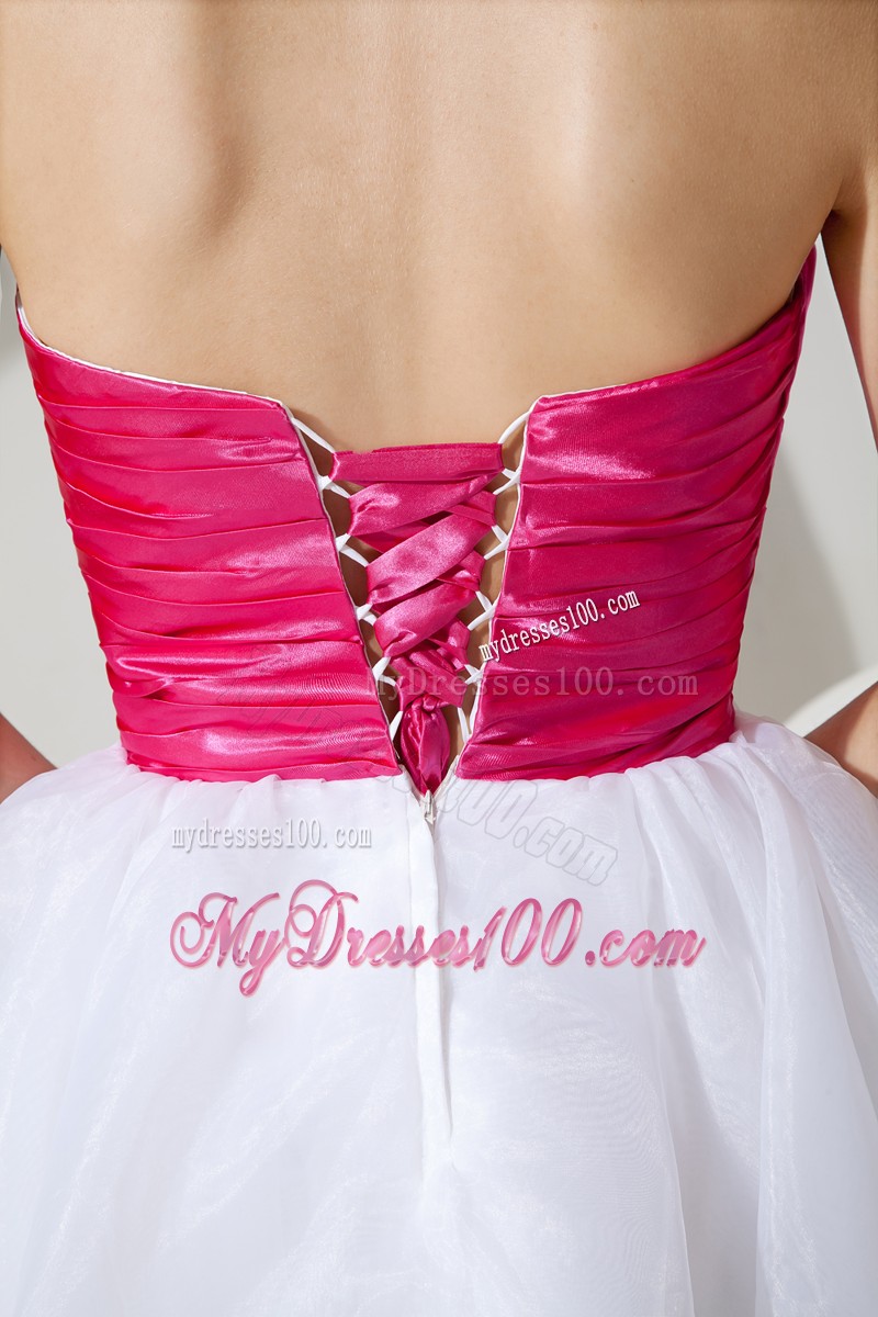 Beautiful White Princess Strapless Cocktail Dresses Beading Mini-length
