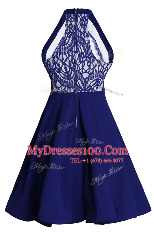 High-neck Sleeveless Chiffon Casual Dresses Ruffled Layers Zipper