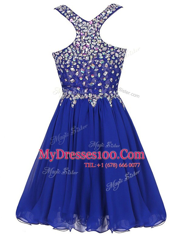 Edgy Baby Pink Prom Dresses Prom and Party and For with Beading Straps Sleeveless Zipper