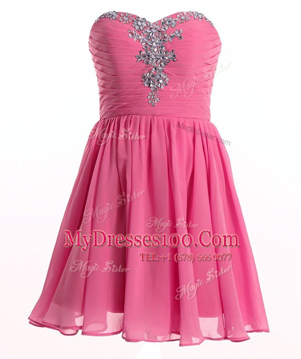 Designer Sweetheart Sleeveless Organza Prom Party Dress Beading Lace Up