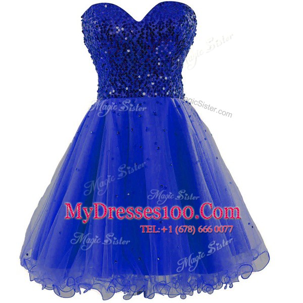 Customized Sleeveless Knee Length Beading and Ruching Lace Up Evening Gowns with Black