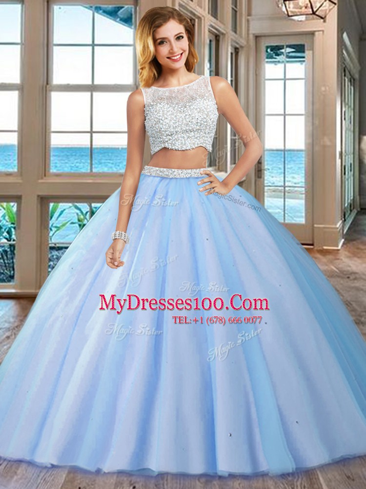 Sleeveless Beading Side Zipper 15 Quinceanera Dress