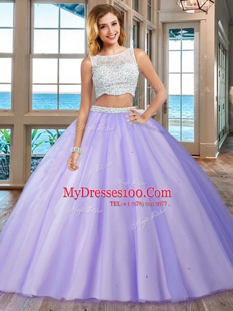 Sleeveless Beading Side Zipper 15 Quinceanera Dress