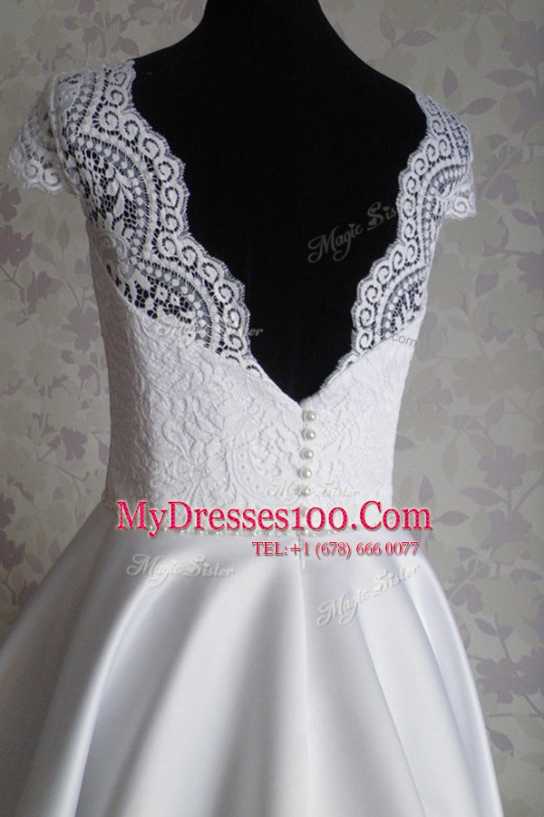 Top Selling Cap Sleeves Zipper Knee Length Lace Cocktail Dresses