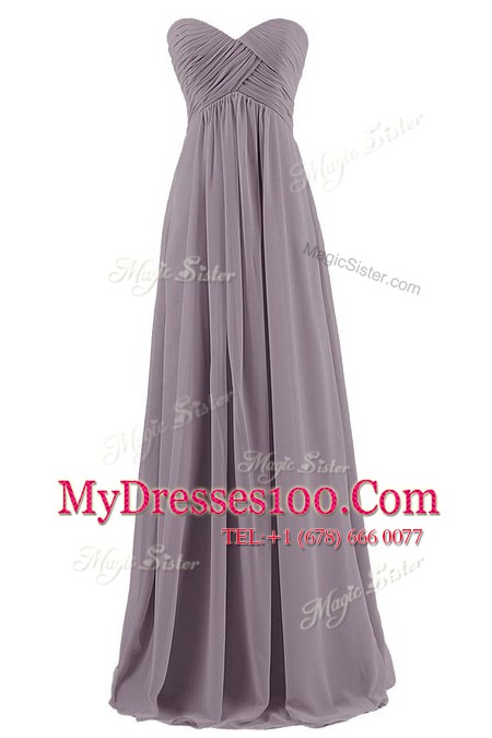 Pleated Apple Green Sleeveless Chiffon Zipper Evening Dresses for Prom and Party and Wedding Party