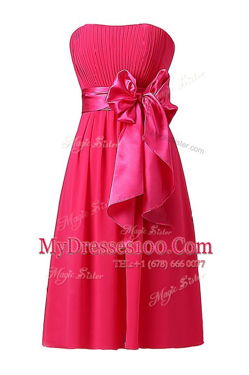 Black Zipper Prom Gown Sashes ribbons and Ruching Sleeveless Knee Length